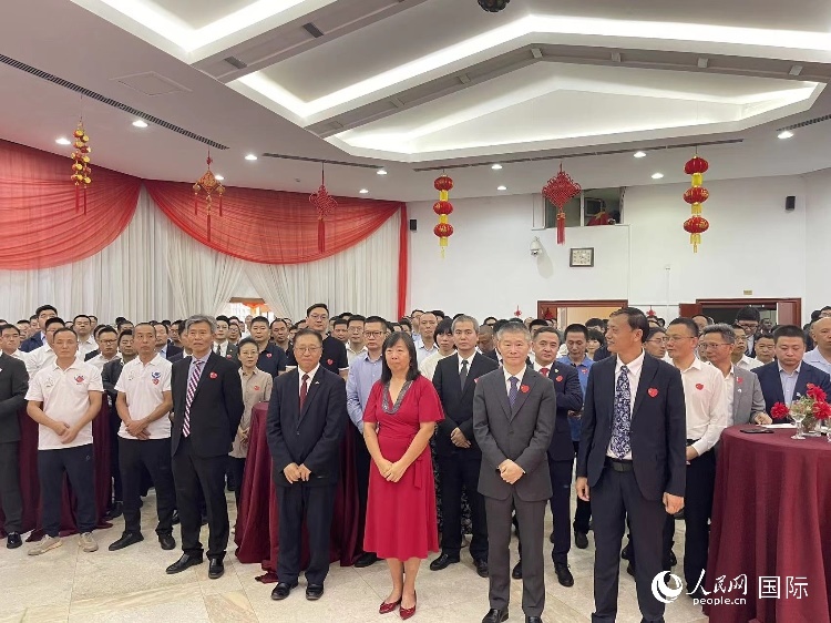 駐尼日利亞使館春節(jié)招待會(huì)現(xiàn)場(chǎng)。人民網(wǎng)記者 姜宣攝