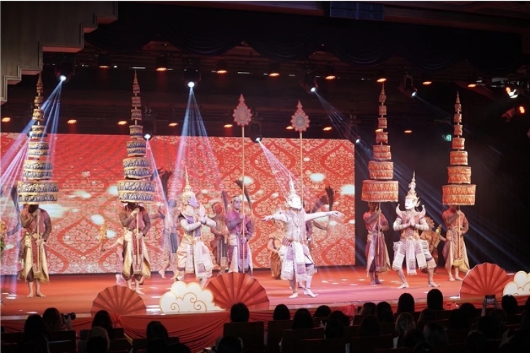 圖為2024“歡樂春節(jié)”中泰互致新春賀辭活動現(xiàn)場。 中國駐泰國大使館文化處供圖