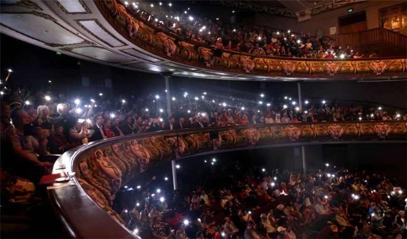 2024年“四海同春”慰?jī)S訪演團(tuán)亞太團(tuán)新西蘭惠靈頓演出現(xiàn)場(chǎng)。圖片由陸欣讌、孟韜、葉勇提供