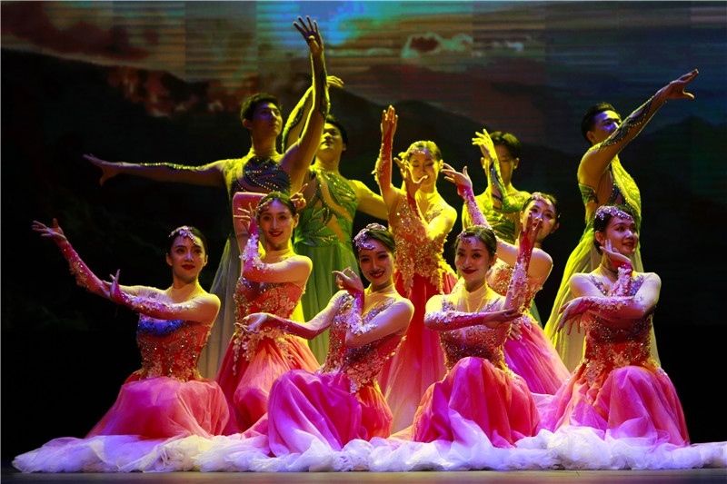 2024年“四海同春”慰?jī)S訪演團(tuán)亞太團(tuán)新西蘭惠靈頓演出現(xiàn)場(chǎng)。圖片由陸欣讌、孟韜、葉勇提供