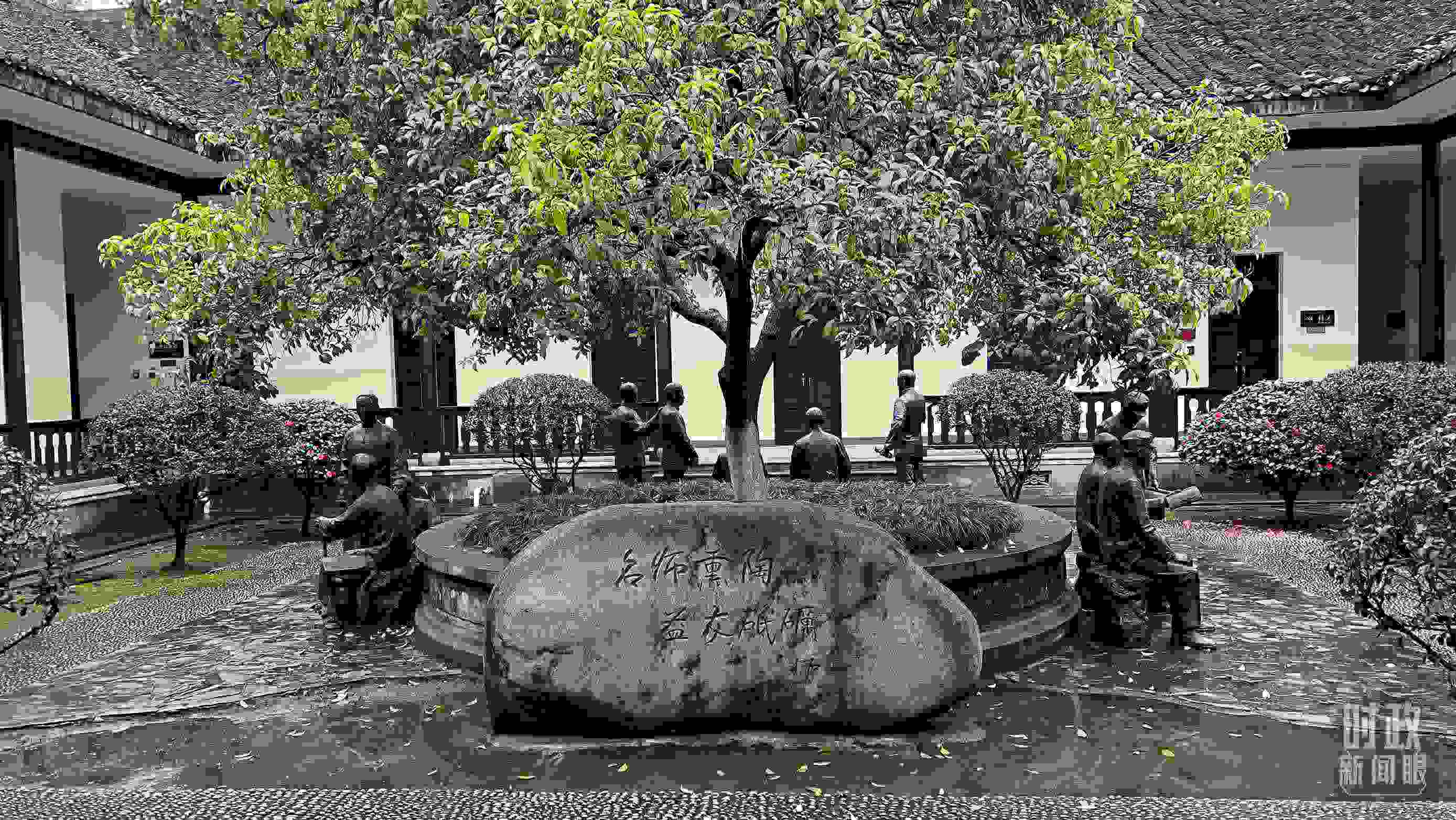 △湖南第一師范學(xué)院（城南書院校區(qū)）。（總臺央視記者覃思拍攝）