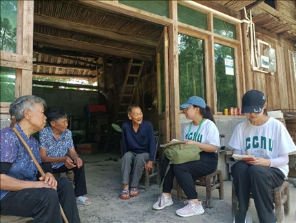 △ 2022年7月，華中師范大學(xué)生命科學(xué)學(xué)院鄉(xiāng)村振興之旅暑期實踐隊赴湖北省恩施市宣恩縣長潭河侗族鄉(xiāng)開展“生態(tài)文明助力鄉(xiāng)村振興”暑期社會實踐活動。