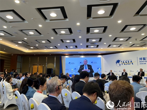 3月27日，博鰲亞洲論壇2024年年會(huì)“全球地緣政治展望”分論壇現(xiàn)場(chǎng)。人民網(wǎng) 艾里士攝