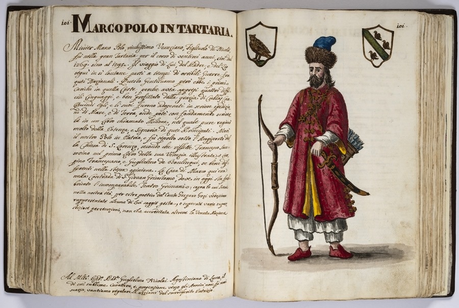 “馬可·波羅的世界”展覽的部分展品。威尼斯市立博物館基金會(huì)供圖