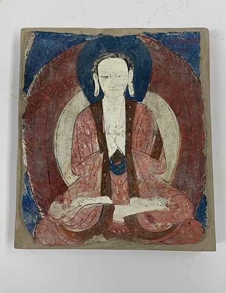 佛像壁畫殘片（暫定名）。國家文物局供圖