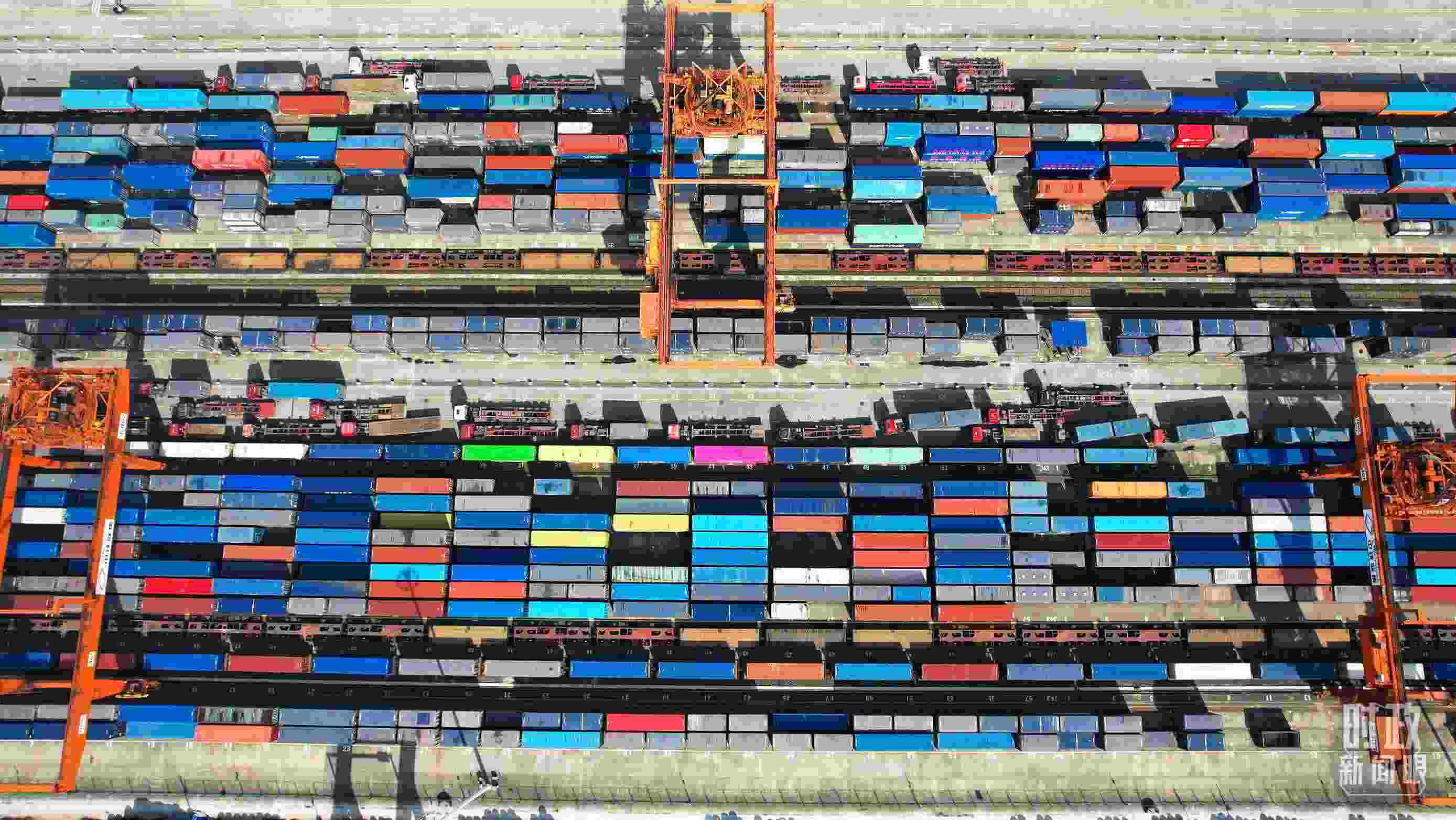 △重慶國(guó)際物流樞紐園區(qū)。（總臺(tái)記者楊洋拍攝）