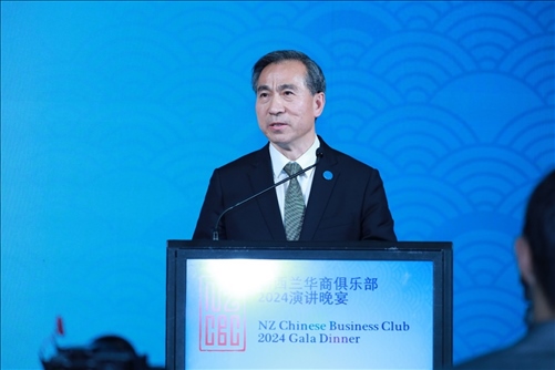 中國(guó)貿(mào)促會(huì)任鴻斌會(huì)長(zhǎng)。主辦方供圖