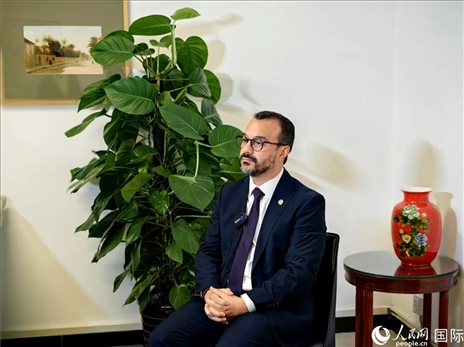 巴西文化部副部長卡西修斯·羅薩接受人民網(wǎng)專訪。人民網(wǎng)記者 符園園攝