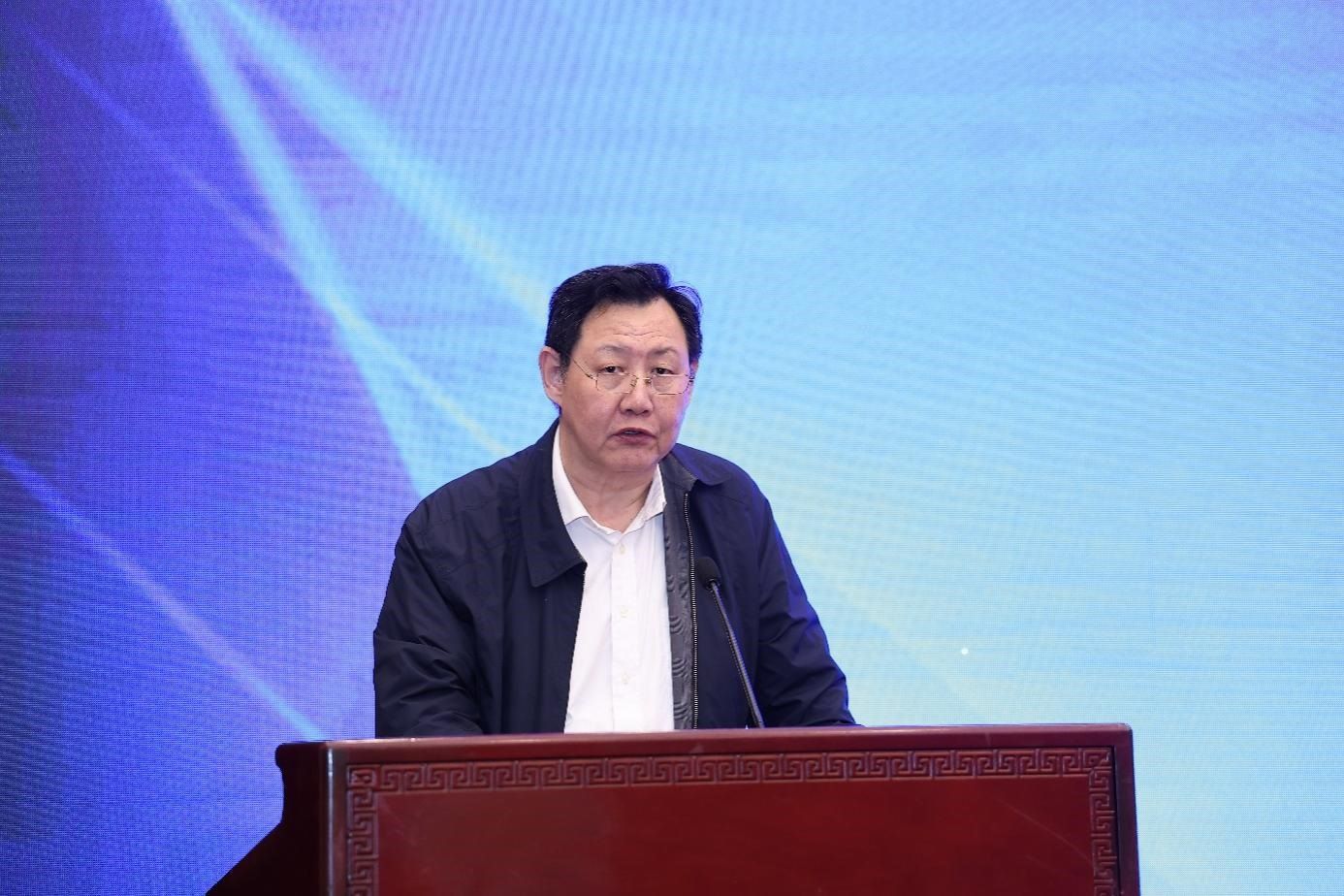 中國物流與采購聯(lián)合會黨委副書記余平致辭。主辦方供圖