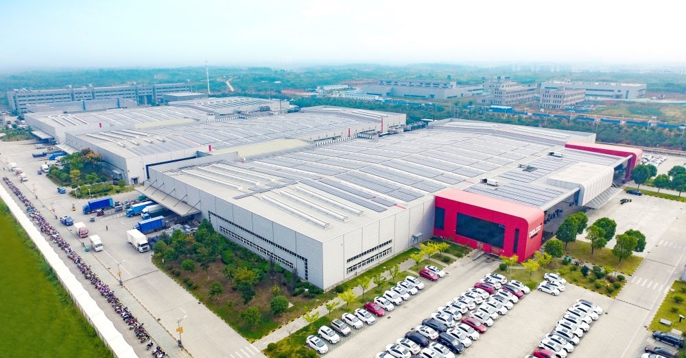 圖為德力西電氣蕪湖工廠（無人機(jī)照片）。（德力西集團(tuán)供圖）