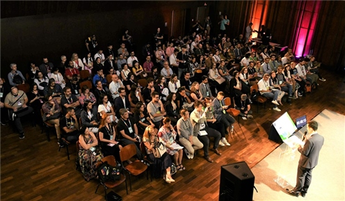 “視聽中國”——文化與商業(yè)機遇推介會暨中國視聽節(jié)目展映會現(xiàn)場。 中廣國際公司供圖