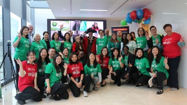 中國銀行倫敦分行參與倫敦金融城慈善日活動。資料圖片