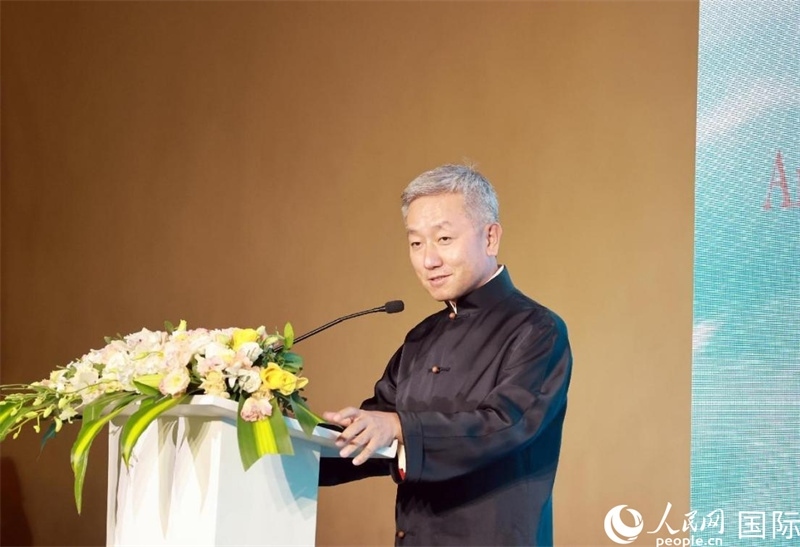 張益明大使致辭。人民網(wǎng)記者 管克江攝