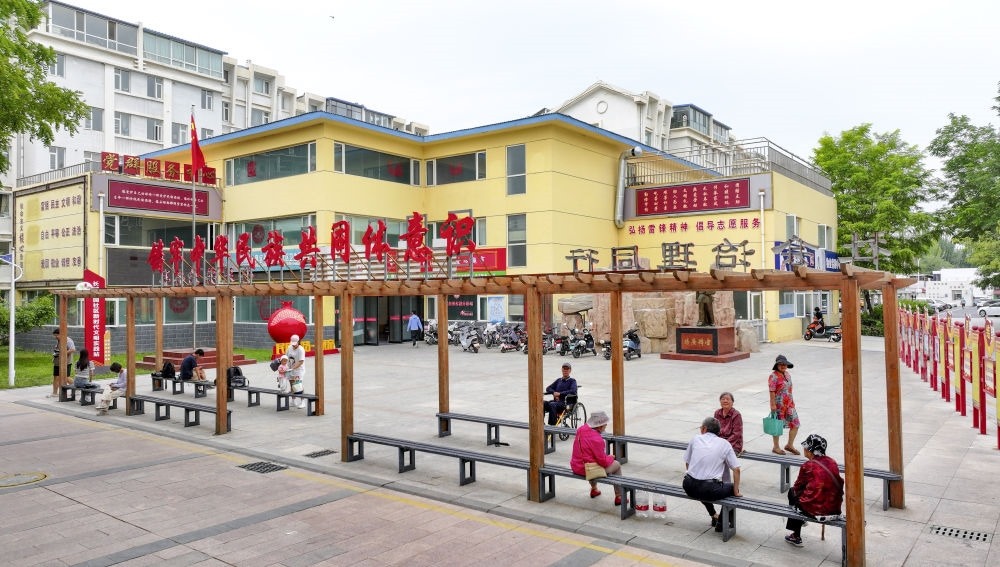 6月20日拍攝的長城花園社區(qū)一角（無人機(jī)照片）。