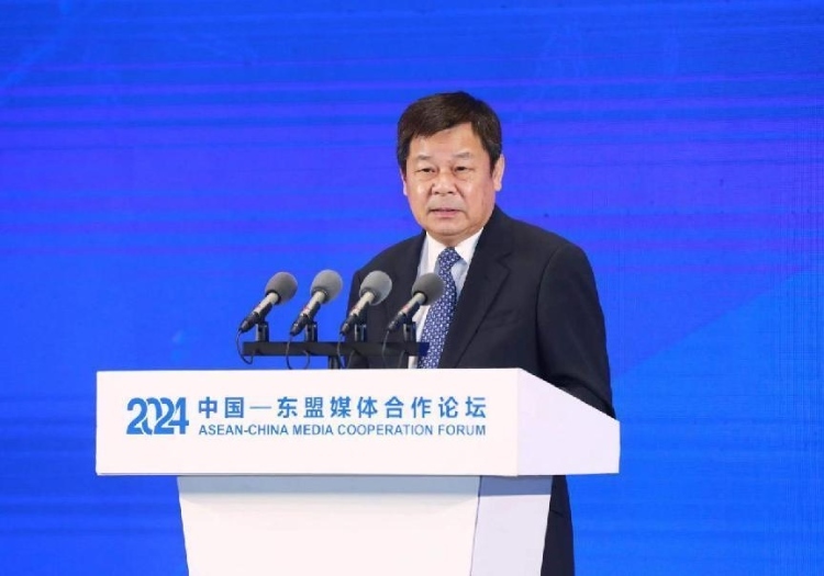 杜占元致辭。中國外文局供圖