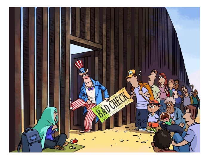 漫畫作者：馬宏亮（人民網(wǎng)版權(quán)圖片，未經(jīng)授權(quán)請勿轉(zhuǎn)載。）