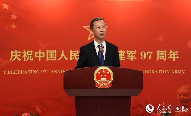 中國駐瑞典大使崔愛民致辭。人民網記者 殷淼攝