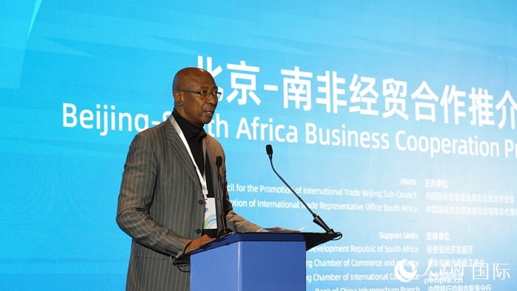 布萊克廳長致辭。人民網(wǎng) 劉暢攝