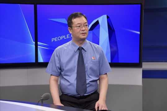 福建省泉州市人民檢察院檢察長施建清。人民網(wǎng)記者 王曉嘯攝