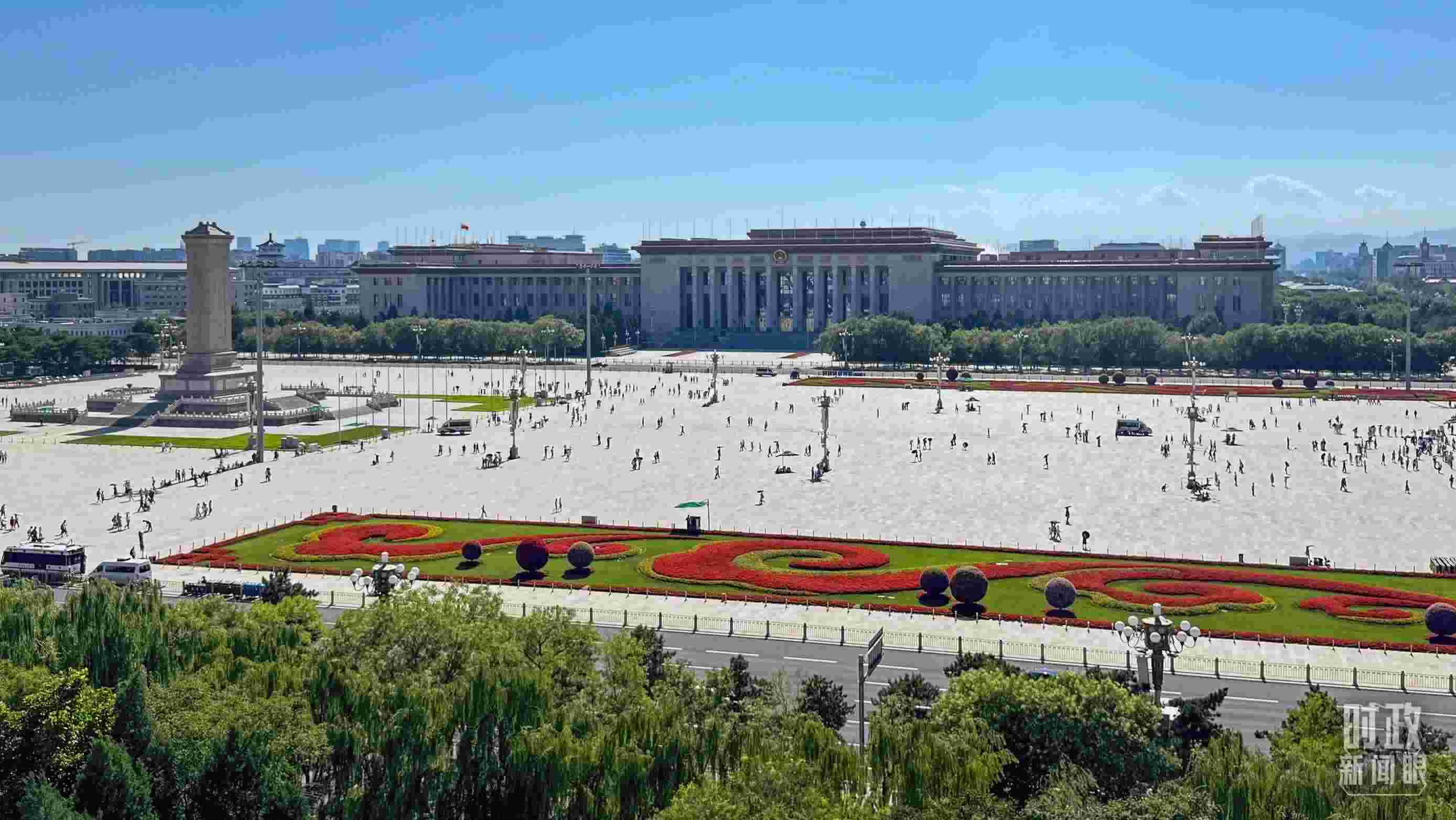 △北京天安門廣場。（總臺央視記者蔣碩拍攝）