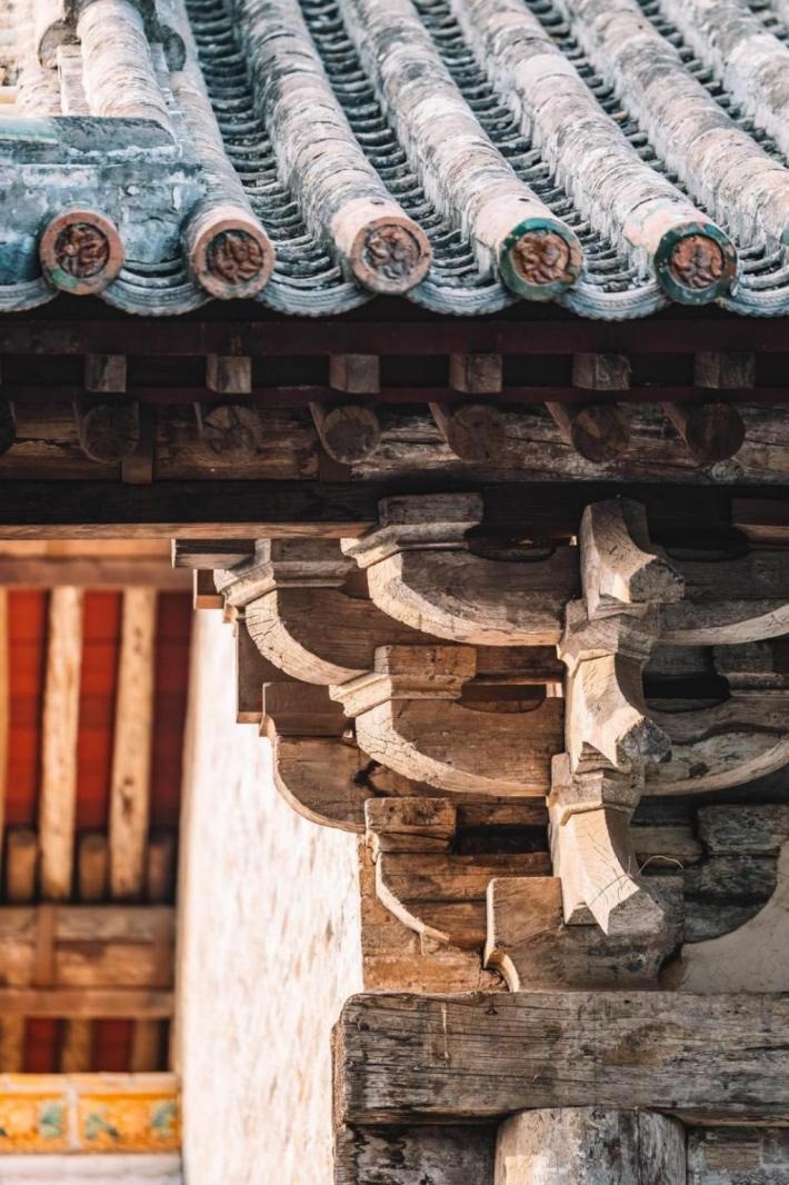 高平市古建資圣寺斗拱結(jié)構(gòu)。王劍攝