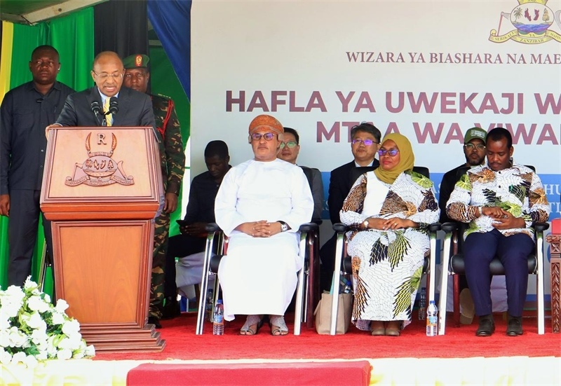 坦桑尼亞桑給巴爾總統(tǒng)侯賽因·阿里·姆維尼致辭。主辦方供圖