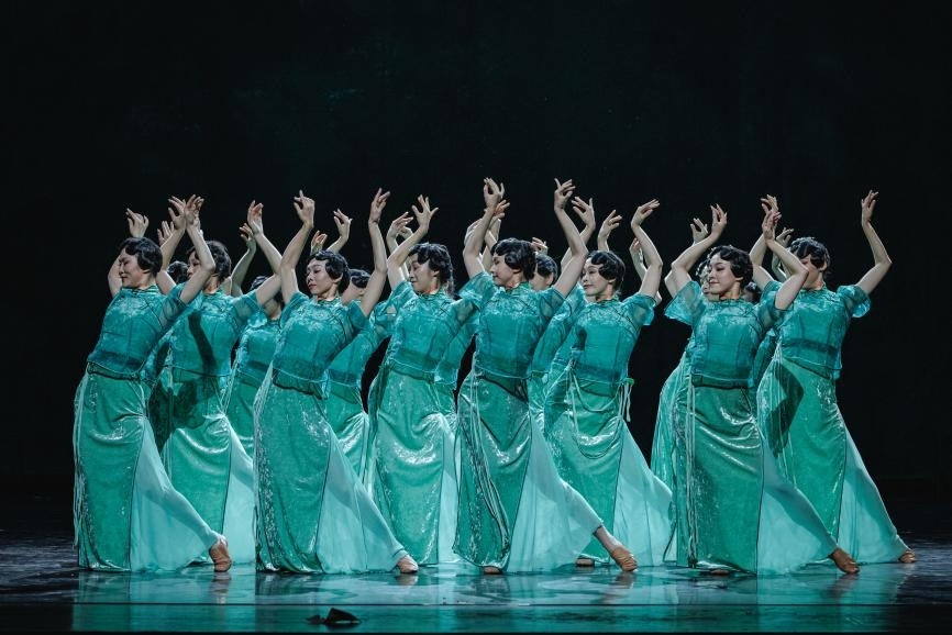 舞劇《熱血當(dāng)歌》演出現(xiàn)場(chǎng)。主辦方供圖