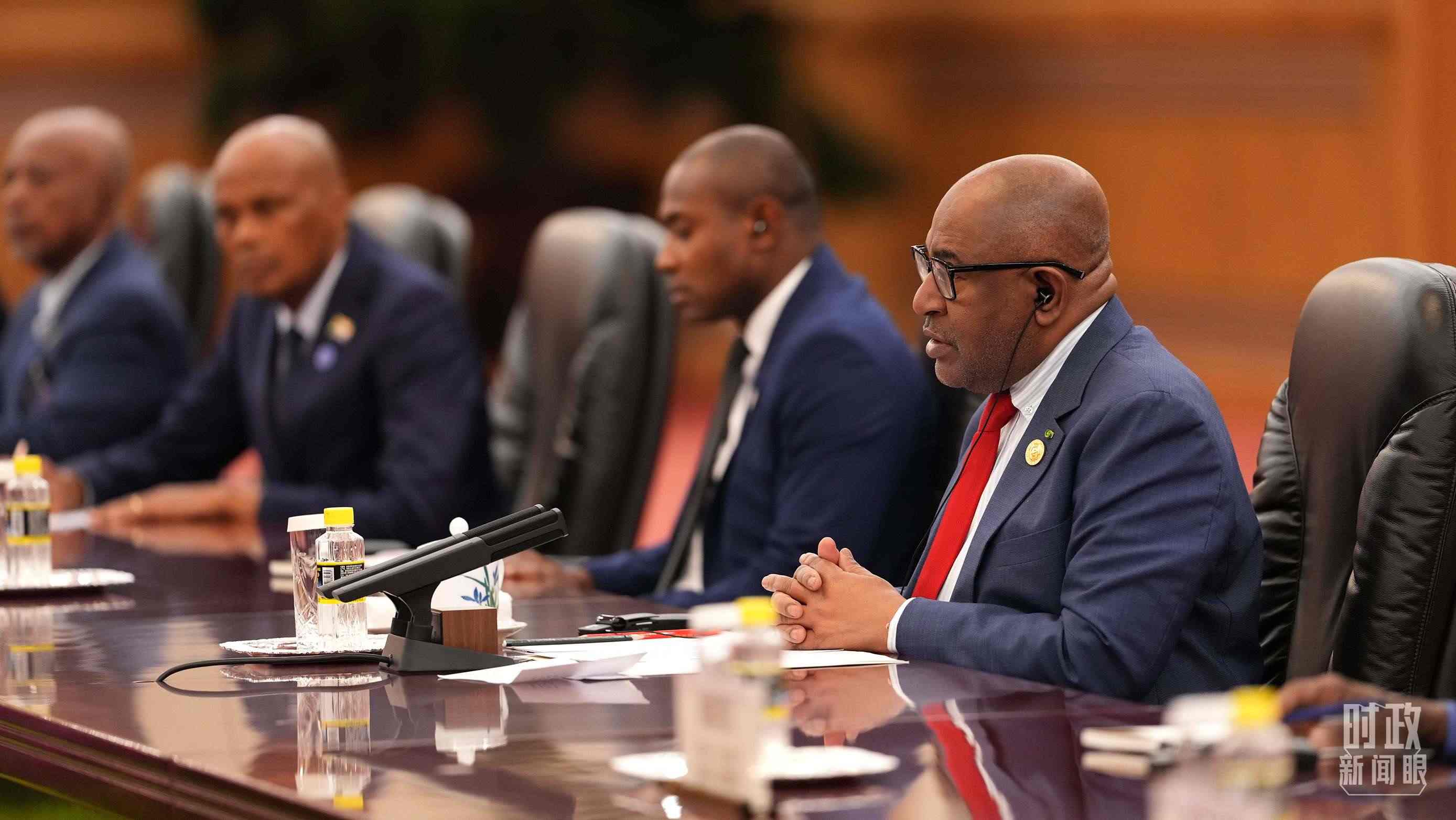 △科摩羅總統(tǒng)阿扎利。（總臺(tái)記者李晉拍攝）