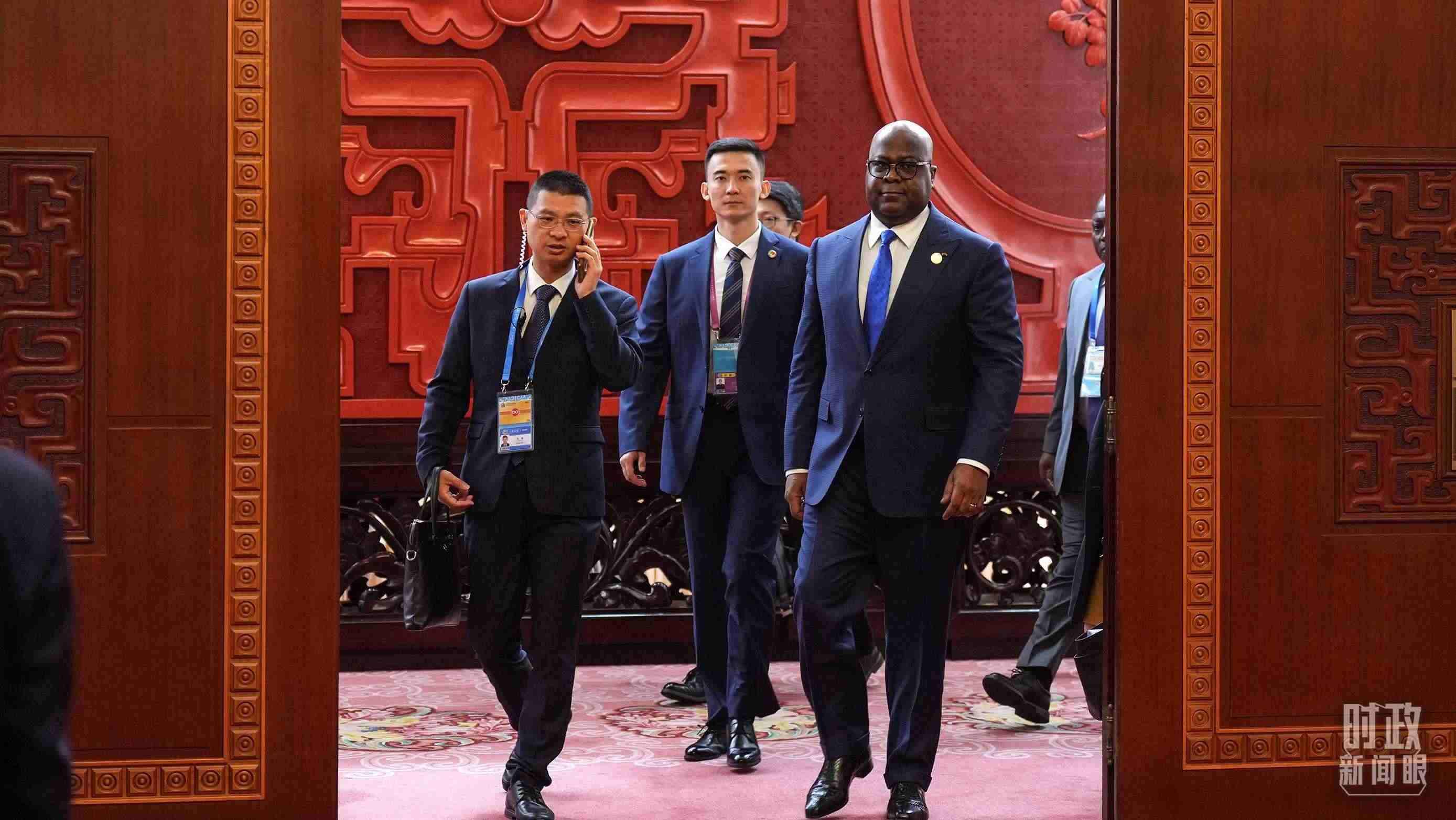 △剛果（金）總統(tǒng)齊塞克迪。（總臺(tái)記者李晉拍攝）