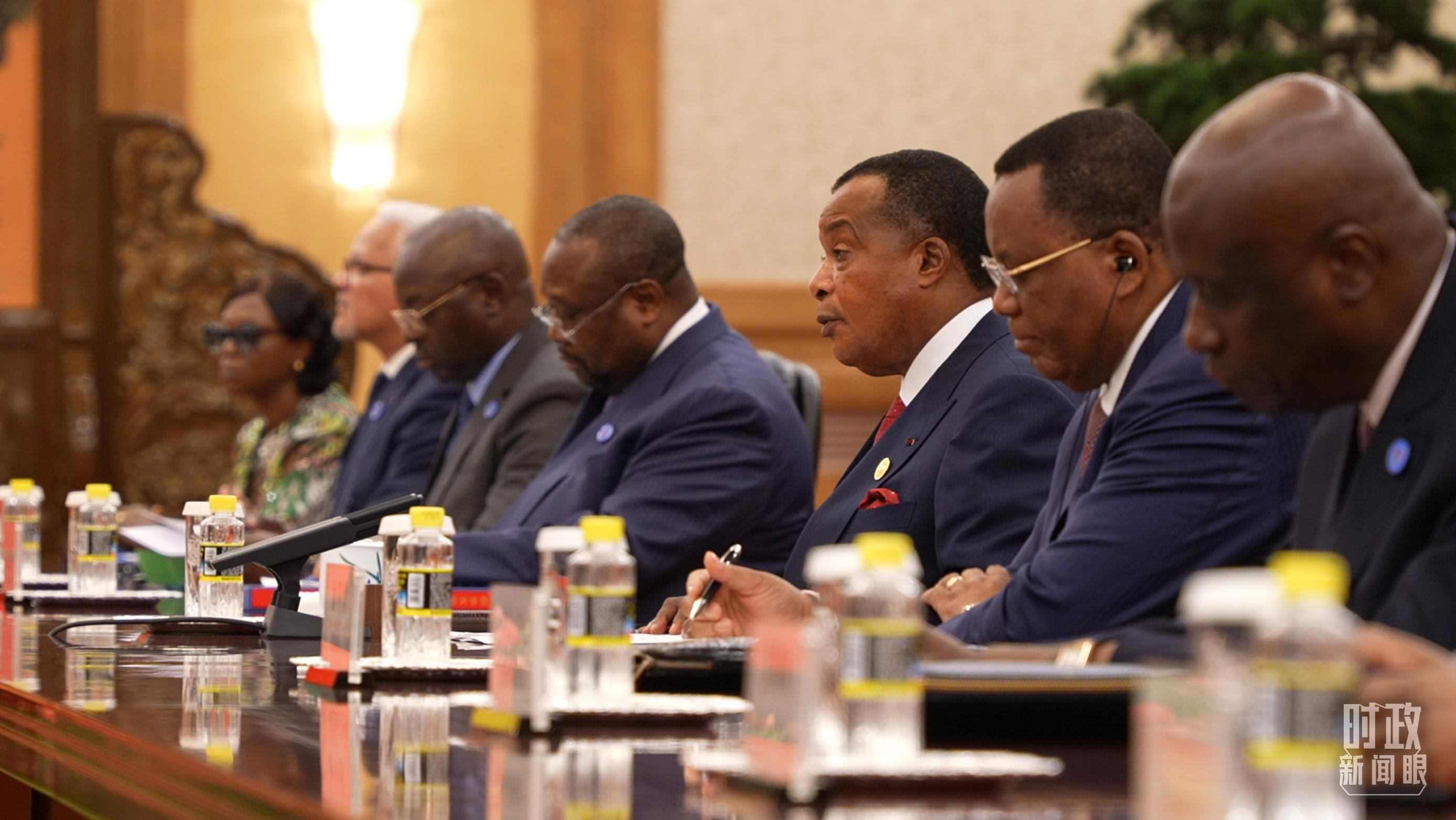 剛果（布）總統(tǒng)薩蘇。（總臺(tái)央視記者蔣碩拍攝）