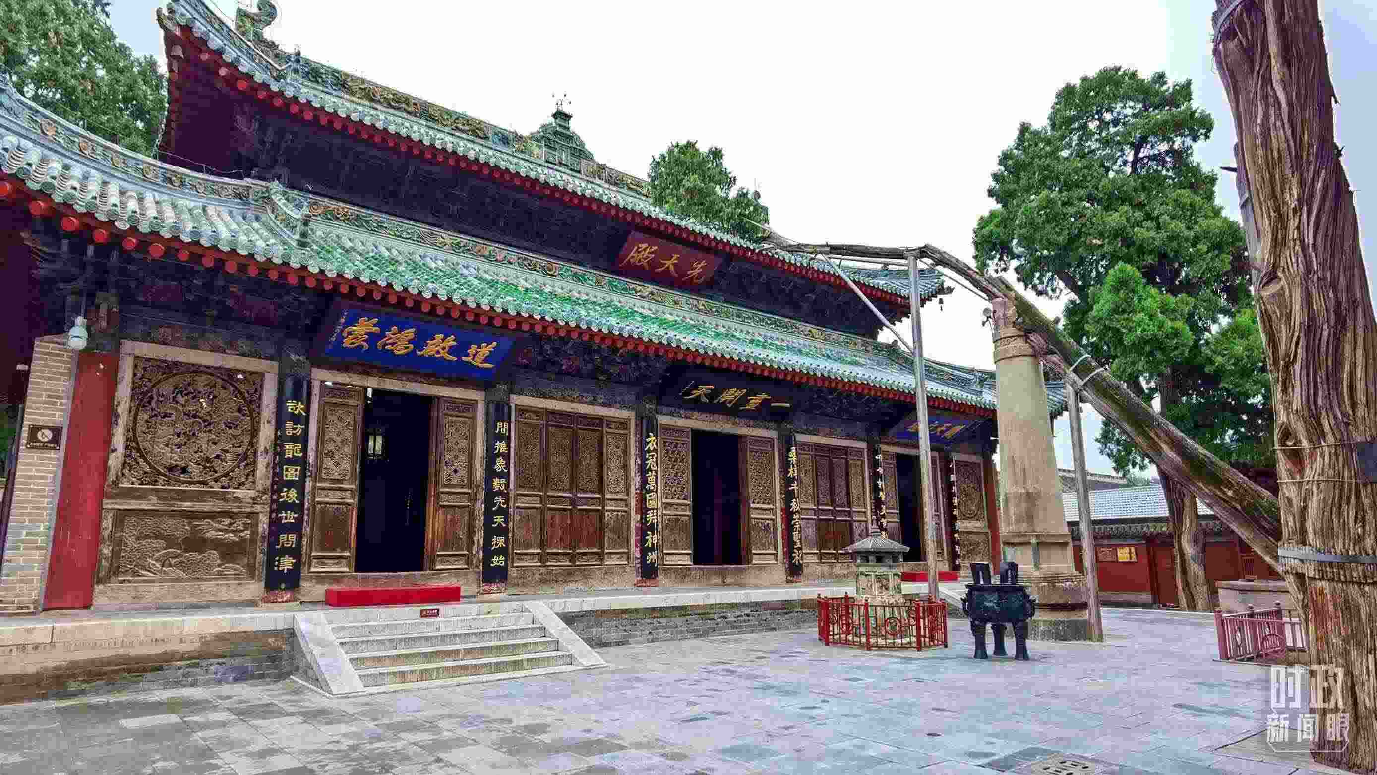 △ 伏羲廟。（總臺(tái)央視記者郭鴻拍攝）