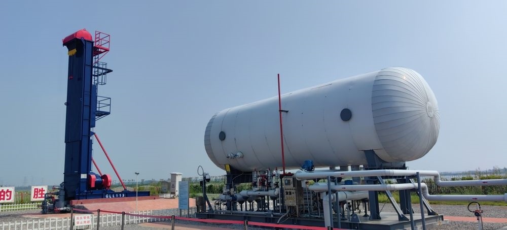 2024年8月30日，勝利油田萊113區(qū)塊CCUS項目現(xiàn)場。新華社記者 陳國峰 攝