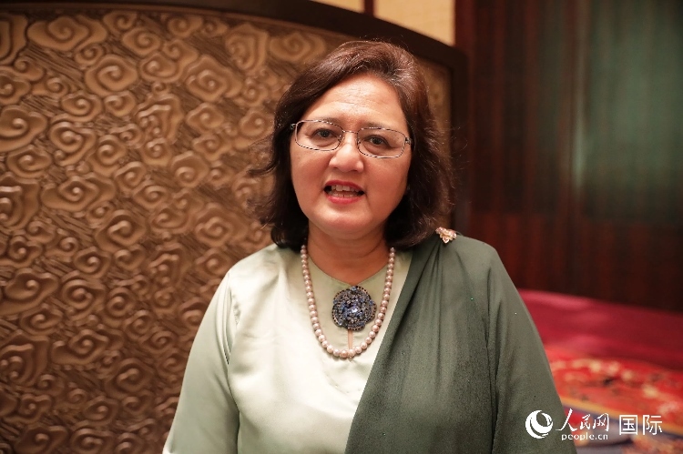馬來西亞高教部高教司司長阿茲琳達接受人民網(wǎng)采訪。人民網(wǎng) 王婧攝