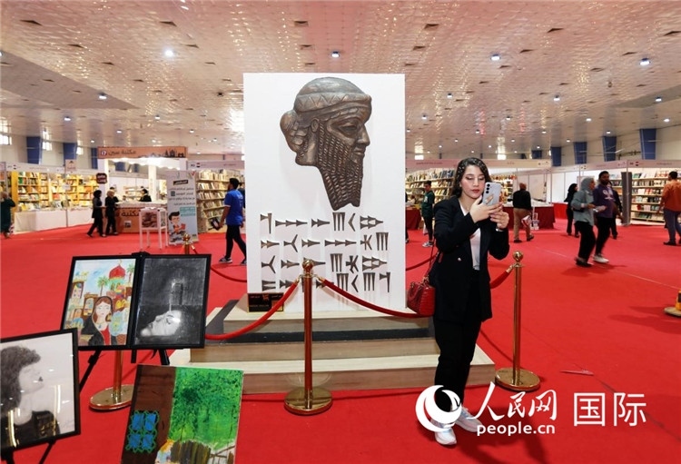 展廳一角。人民網(wǎng)中東中心分社奧馬爾·哈利勒攝