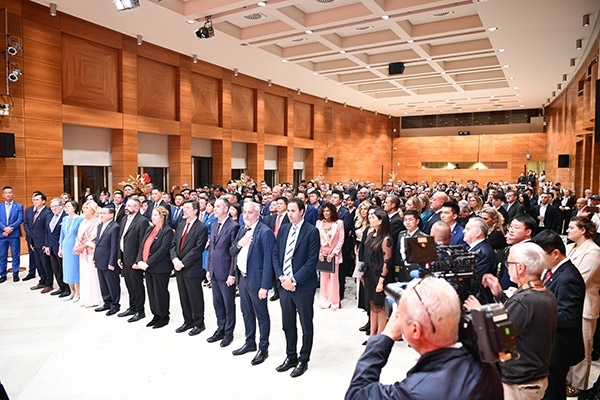 招待會現(xiàn)場。孫瑋 攝