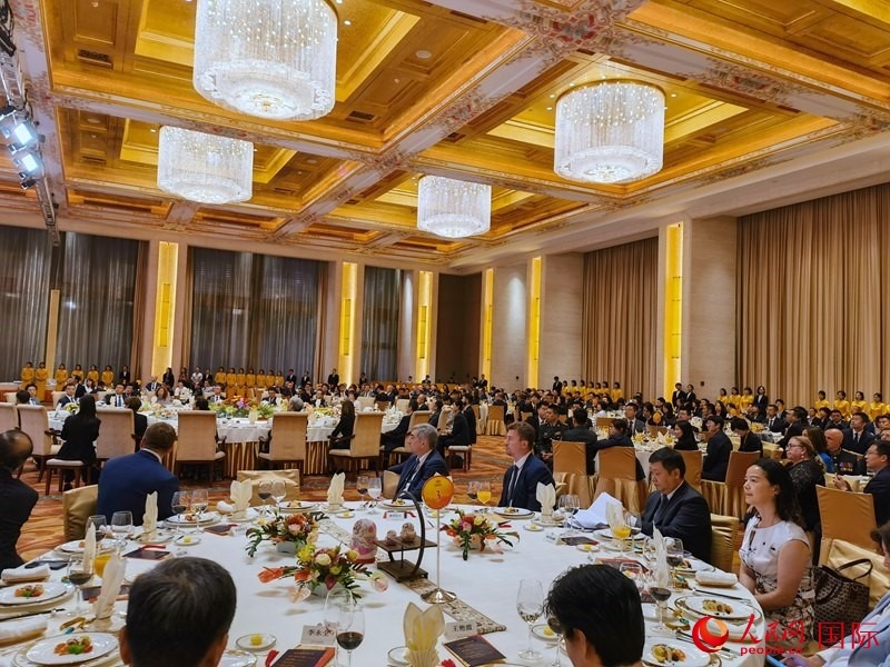 慶祝中俄建交75周年招待會(huì)在京舉行。人民網(wǎng)記者 李明琪攝