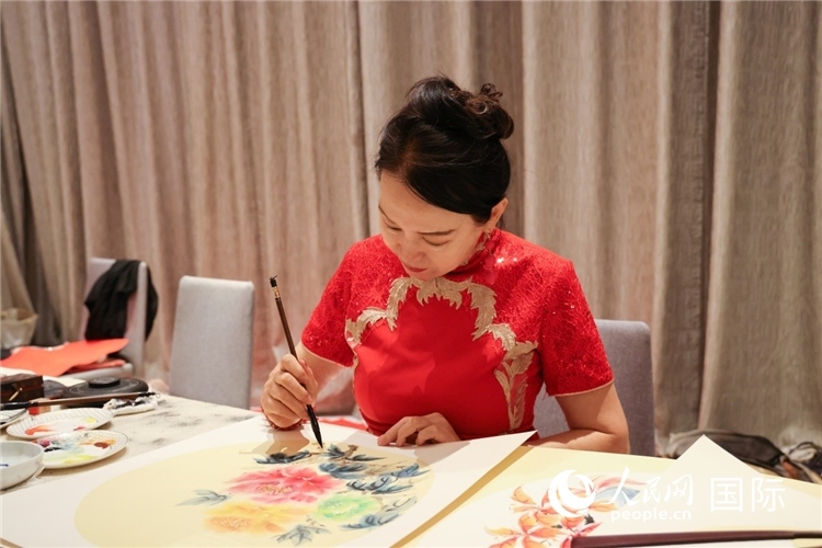 中國傳統(tǒng)文化展示。人民網(wǎng)記者任皓宇攝