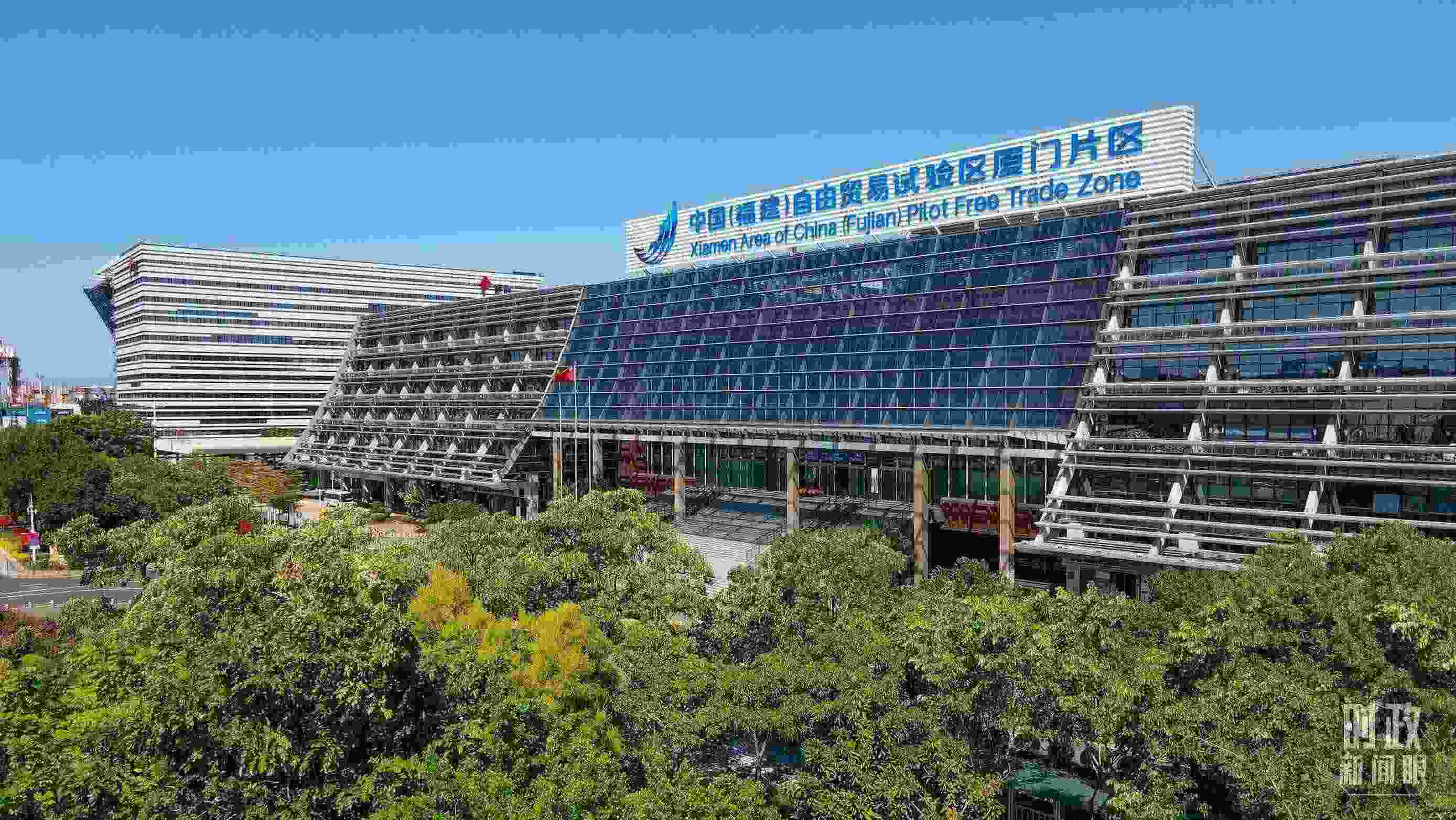 △中國(guó)（福建）自由貿(mào)易試驗(yàn)區(qū)廈門片區(qū)。（總臺(tái)記者鄭皓拍攝）