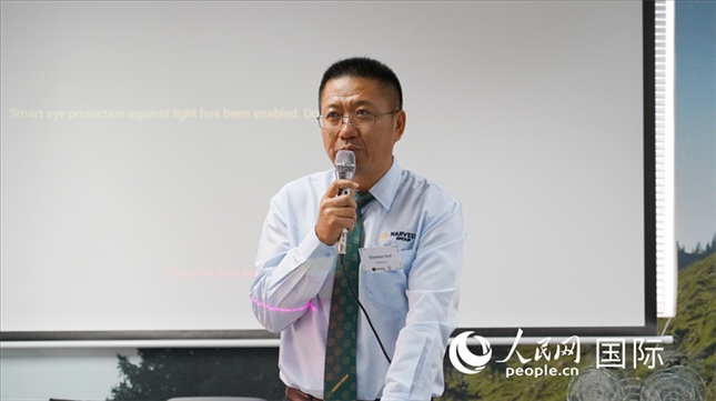 碩豐集團董事長孫曉棟發(fā)言。 人民網(wǎng) 張茜攝