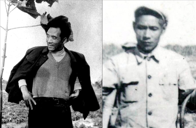 拼版照片：左圖為焦裕祿資料照片；右圖為谷文昌資料照片。