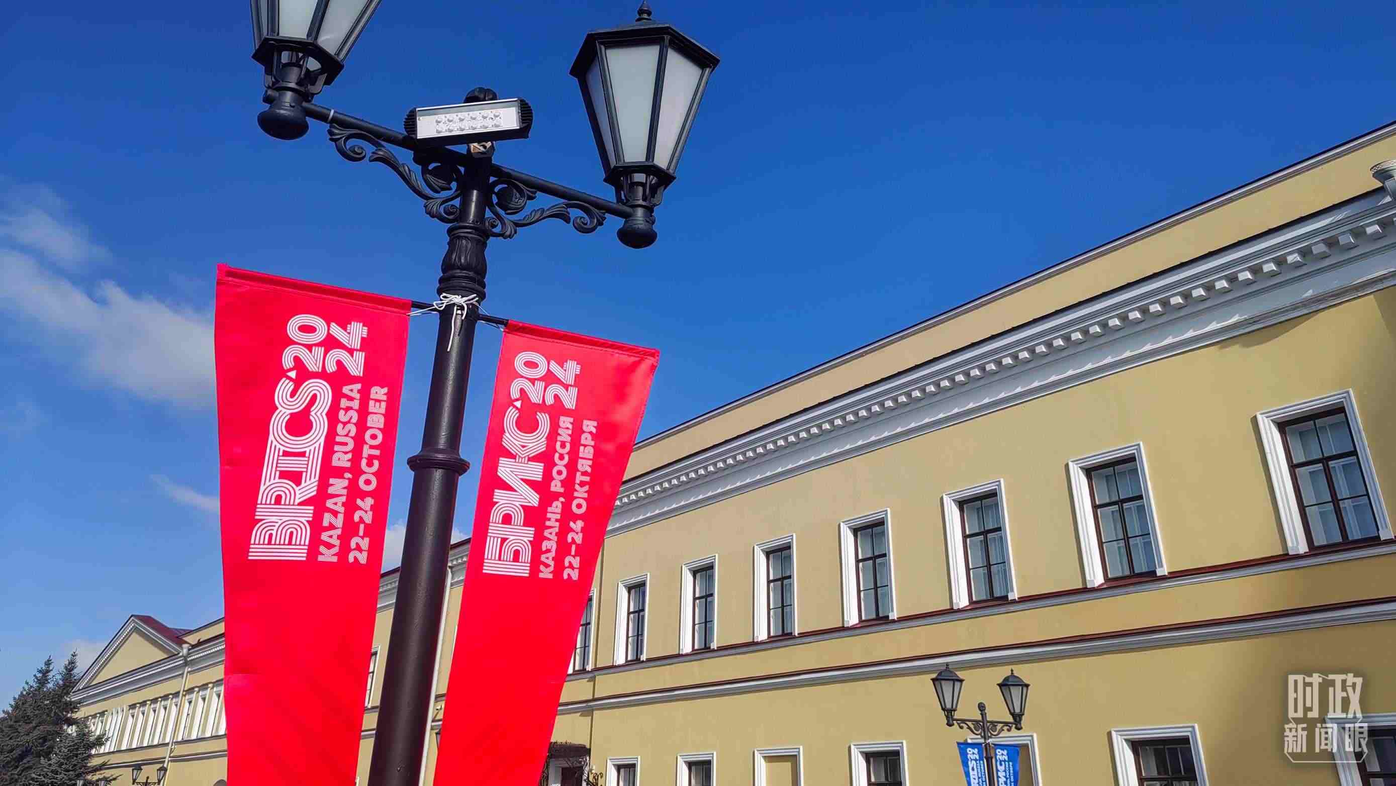 △ 喀山街頭。（總臺(tái)央視記者王萌萌拍攝）