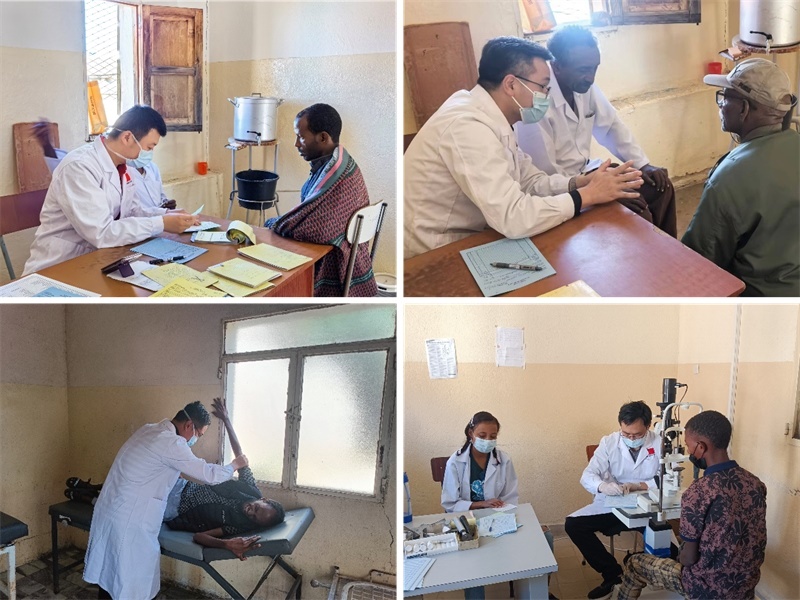 中國第17批援厄立特里亞醫(yī)療隊在科倫醫(yī)院開展巡診活動。中國第17批援厄立特里亞醫(yī)療隊供圖