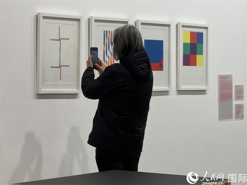 11月8日，觀眾在“瑞士經(jīng)典設(shè)計(jì)展”作品前駐足欣賞。人民網(wǎng) 謝瑩攝 