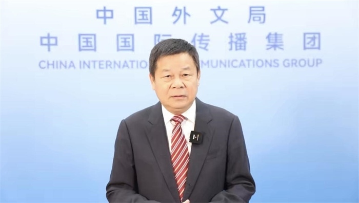 杜占元視頻致辭。主辦方供圖