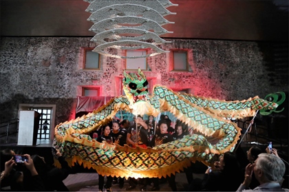 墨西哥華人社團的舞龍舞獅表演。主辦方供圖