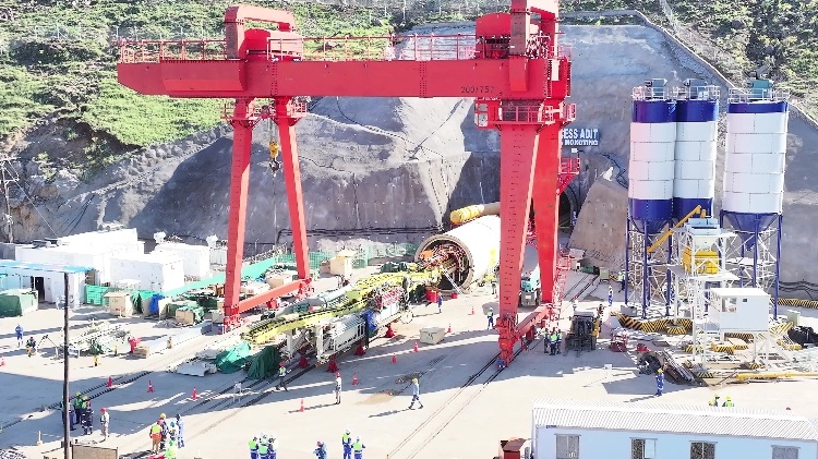 項(xiàng)目步進(jìn)現(xiàn)場(chǎng)。中水電十一局供圖