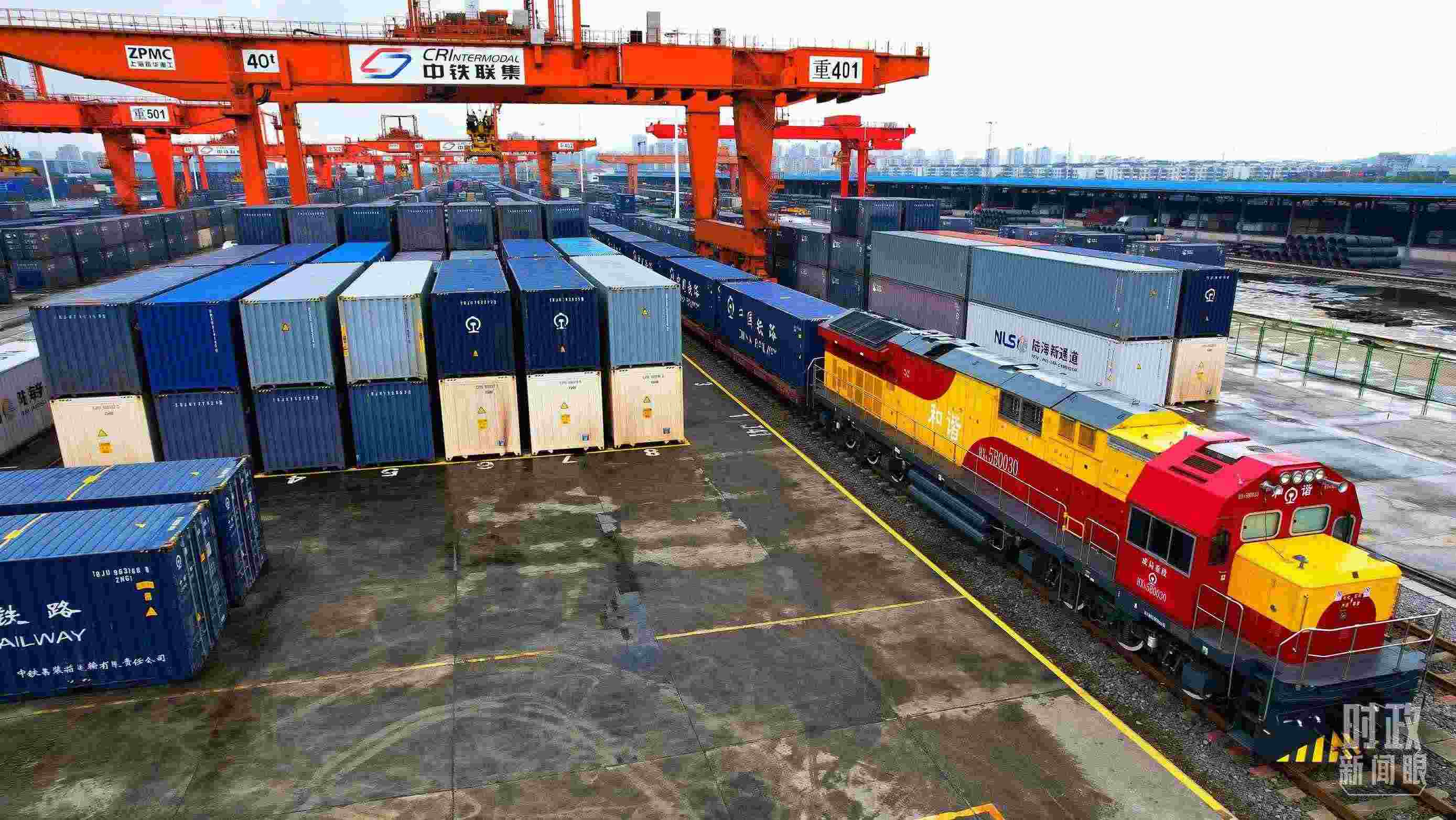 △重慶國際物流樞紐園區(qū)。（總臺記者劉雨拍攝）