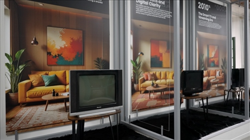 海信顯示技術(shù)展示畫作。海信南非公司供圖