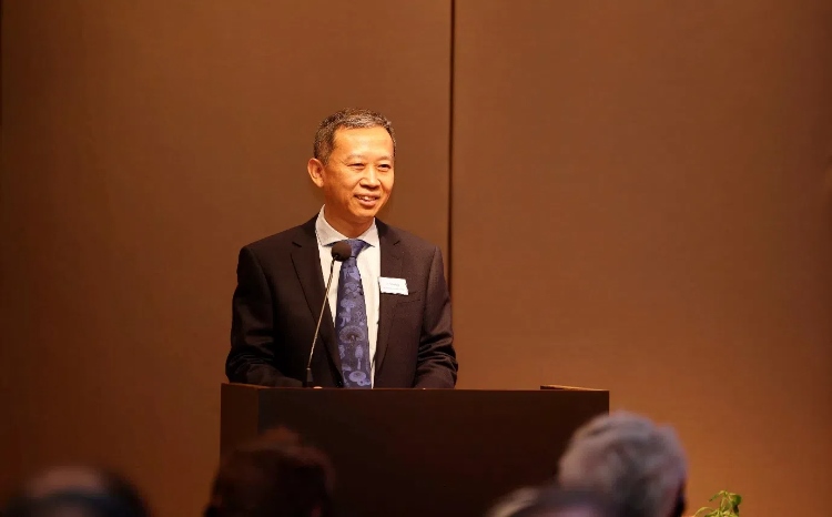 中國駐瑞典大使崔愛民應(yīng)邀出席論壇并致辭。中國駐瑞典大使館供圖