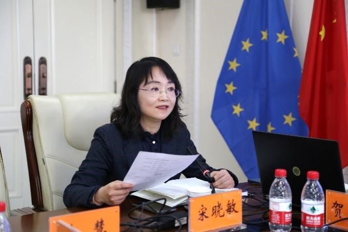 中國(guó)社會(huì)科學(xué)院歐洲研究所《歐洲研究》總編輯、中國(guó)歐洲學(xué)會(huì)秘書長(zhǎng)宋曉敏教授主持研討會(huì)。吳迪攝